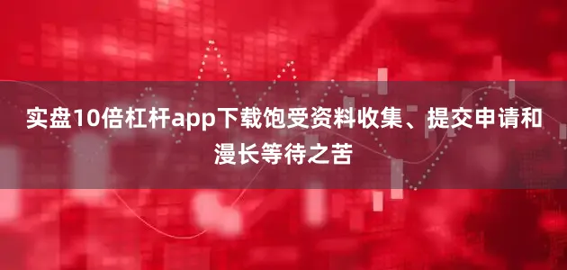 实盘10倍杠杆app下载饱受资料收集、提交申请和漫长等待之苦